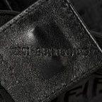 Handbag Square Open Tote Black Zucchino Canvas