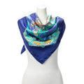 Scarf Scarf Blue 100% Twill Silk