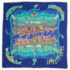 Scarf Scarf Blue 100% Twill Silk