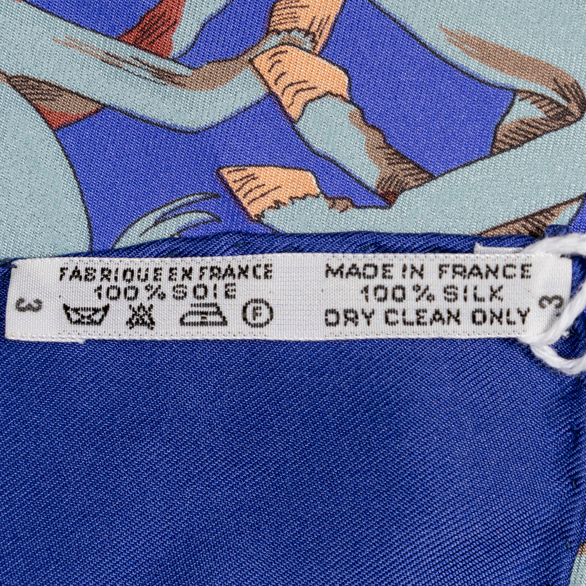 Scarf Scarf Blue 100% Twill Silk