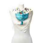 Scarf Scarf White 100% Twill Silk