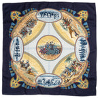 Scarf Scarf Navy 100% Twill Silk