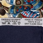 Scarf Scarf Navy 100% Twill Silk