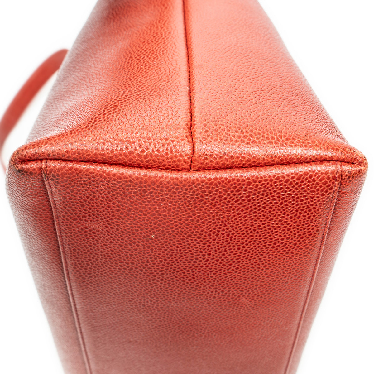 Shoulder Bag Large CC Dome Tote Red Caviar Leather