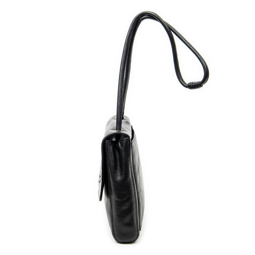 Shoulder Bag CC Flap Shoulder Bag Black Lambskin Leather