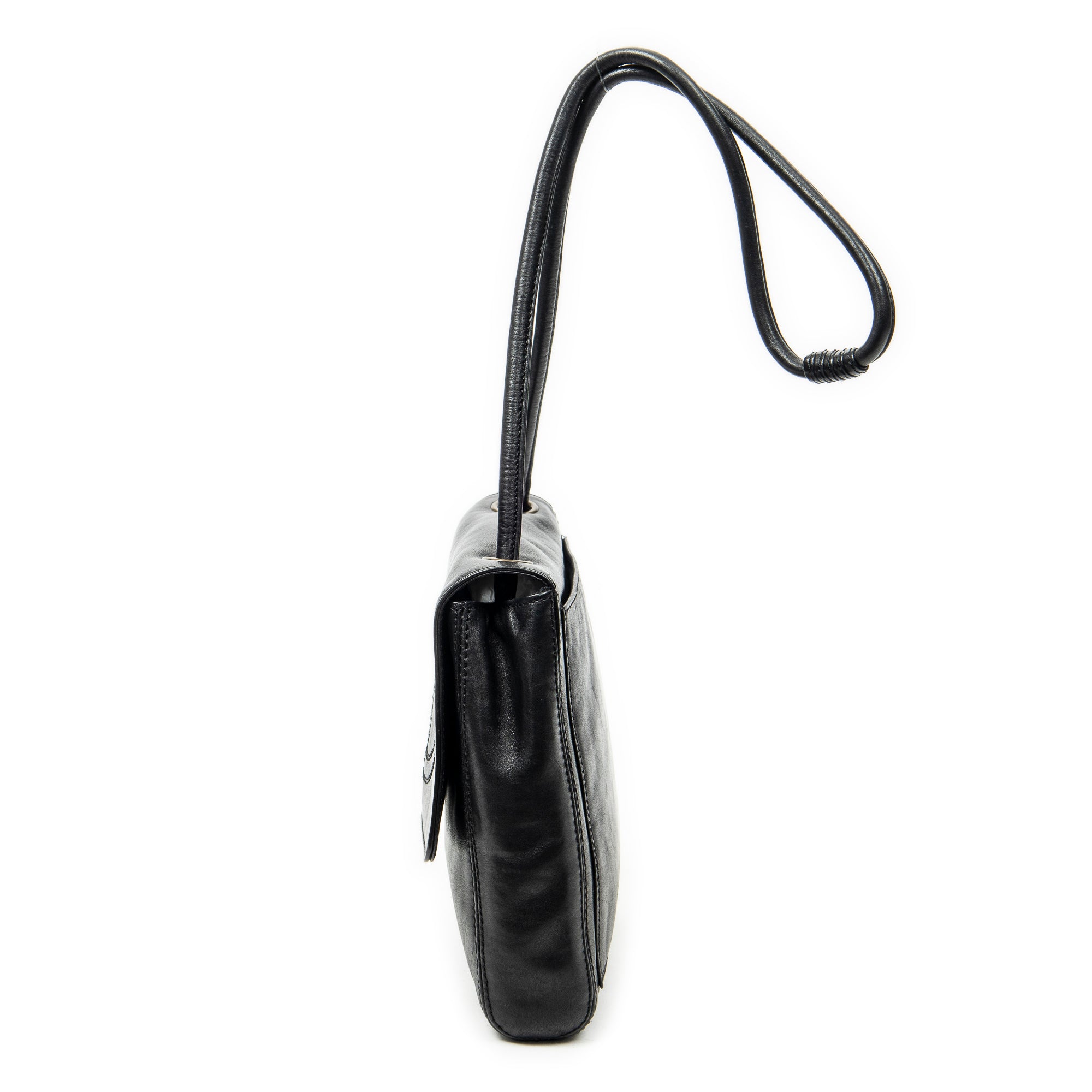 Shoulder Bag CC Flap Shoulder Bag Black Lambskin Leather
