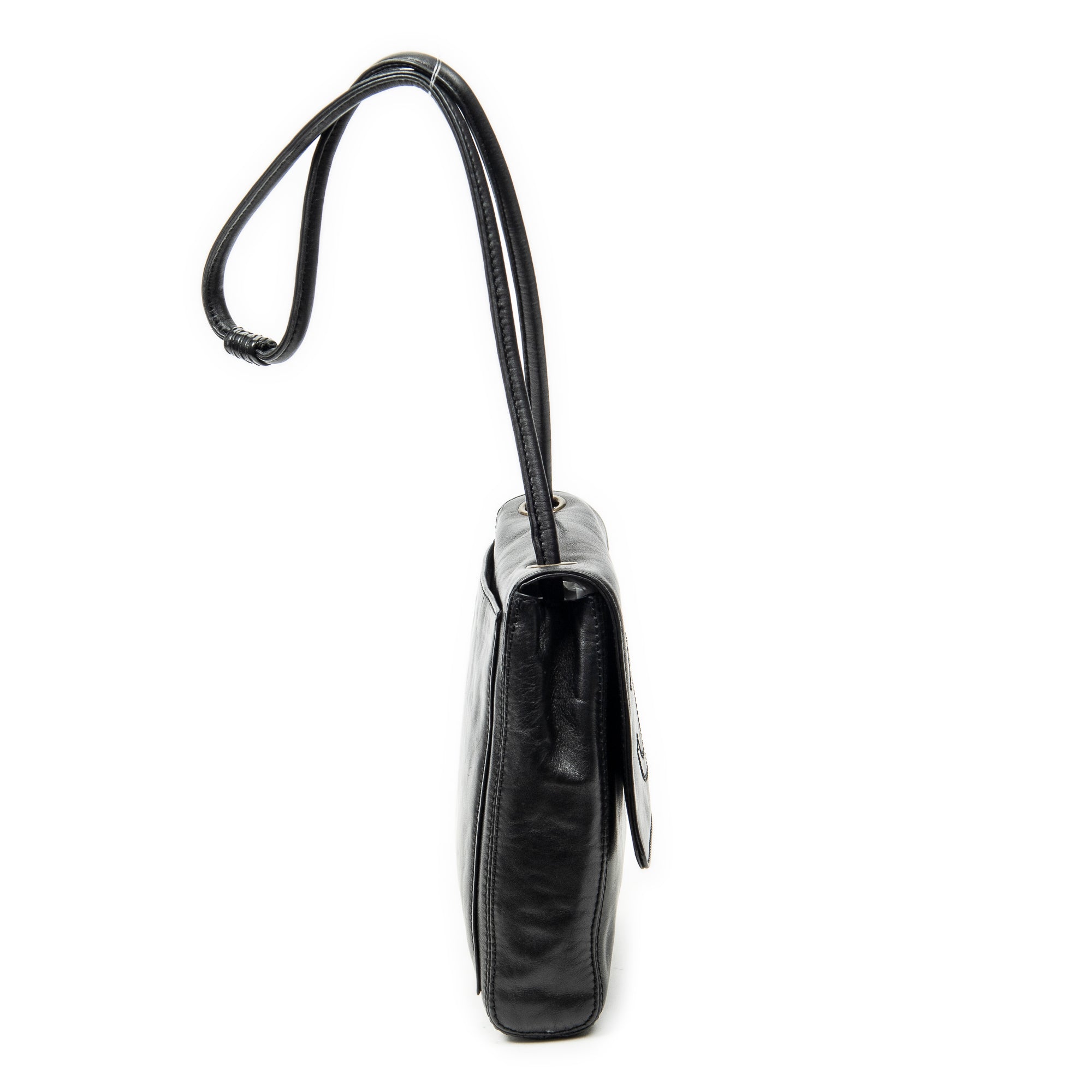 Shoulder Bag CC Flap Shoulder Bag Black Lambskin Leather