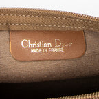 Handbag Vintage Barell Boston Brown Honeycomb Coated Canvas