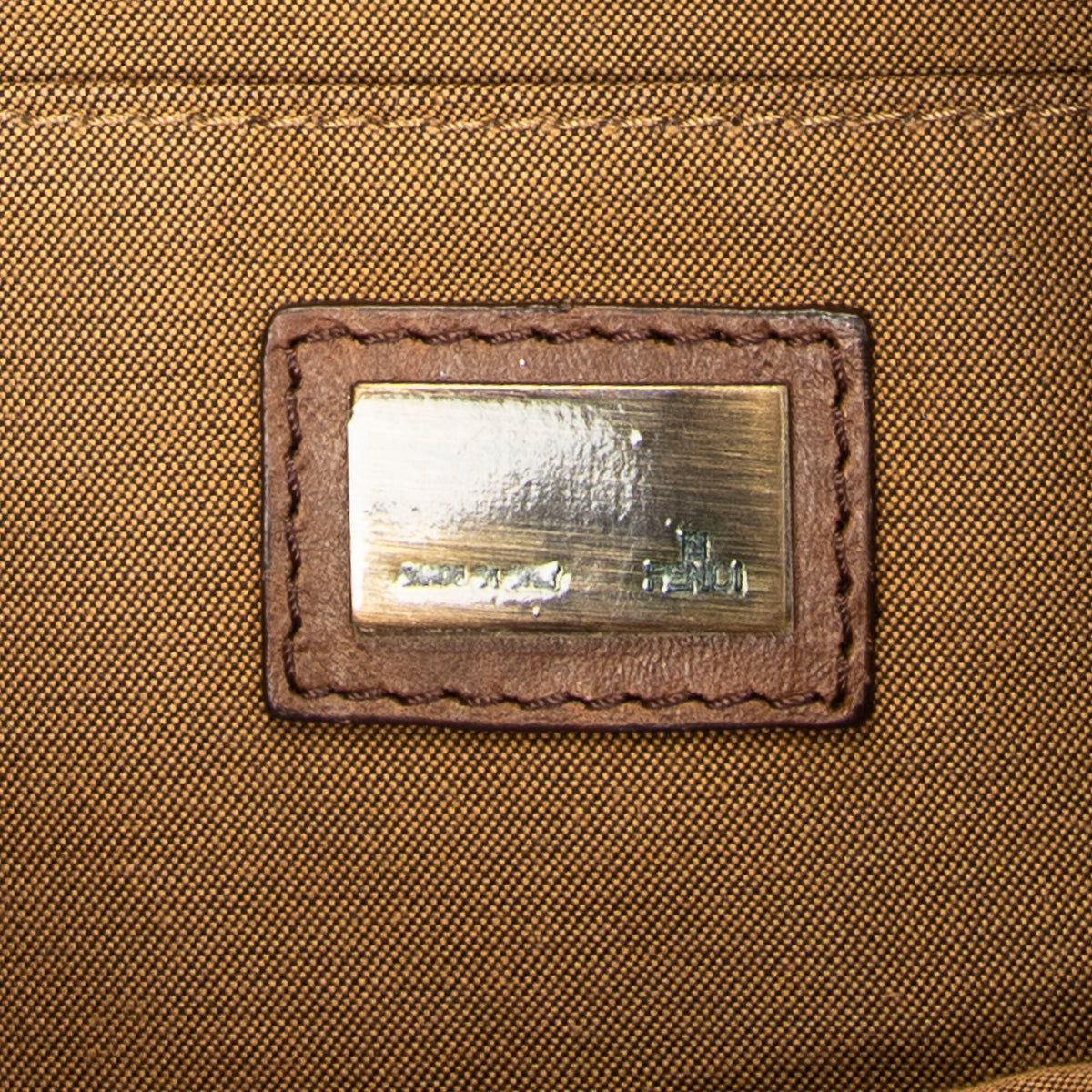 Shoulder Bag Square Crossbody Brown Zucca Canvas