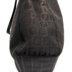 Handbag Vertical FF Slim Handle Tote Black Zucchino Canvas