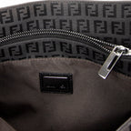Handbag Vertical FF Slim Handle Tote Black Zucchino Canvas
