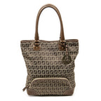 Shoulder Bag Chef Front Pocket Tote Brown Zucchino Canvas
