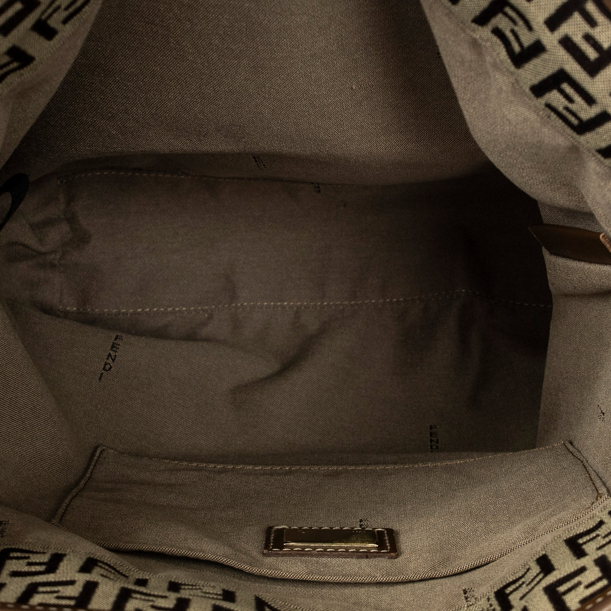 Shoulder Bag Chef Front Pocket Tote Brown Zucchino Canvas