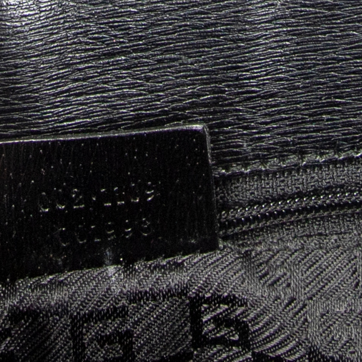 Shoulder Bag G Buckle Logo Open Tote Black Canvas
