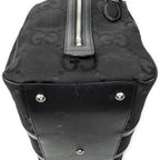 Travel Bag Convertible Duffle Bag Black Jumbo GG Canvas