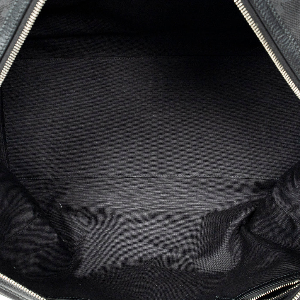 Travel Bag Convertible Duffle Bag Black Jumbo GG Canvas