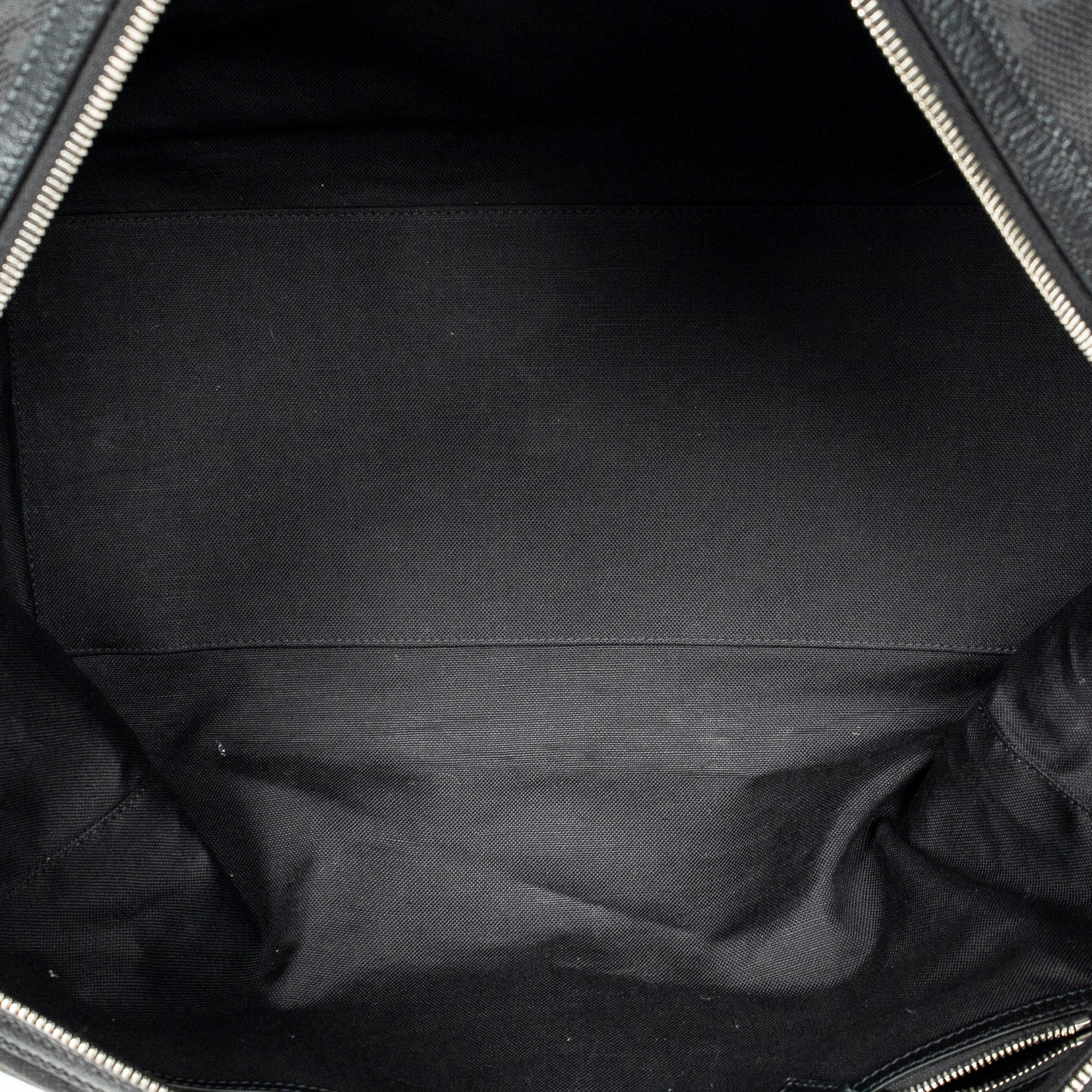 Travel Bag Convertible Duffle Bag Black Jumbo GG Canvas