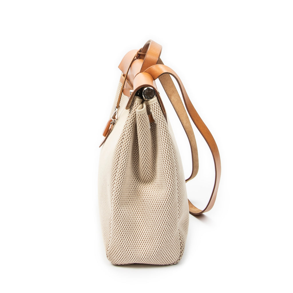 Shoulder Bag Herbag 2 in 1 MM Beige Toile GM Canvas