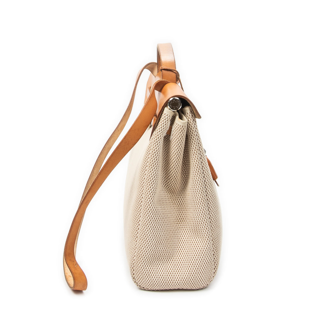 Shoulder Bag Herbag 2 in 1 MM Beige Toile GM Canvas