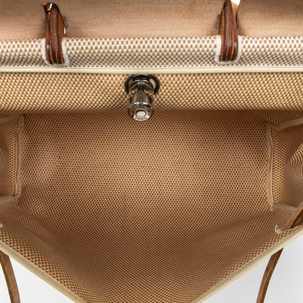 Shoulder Bag Herbag 2 in 1 MM Beige Toile GM Canvas
