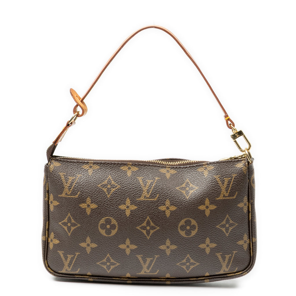 Pochette Accessoires en toile Monogram marron