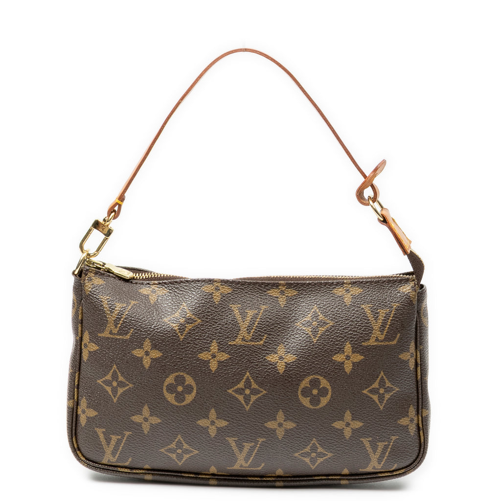 Pochette Accessoires en toile Monogram marron