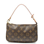 Pochette Accessoires en toile Monogram marron