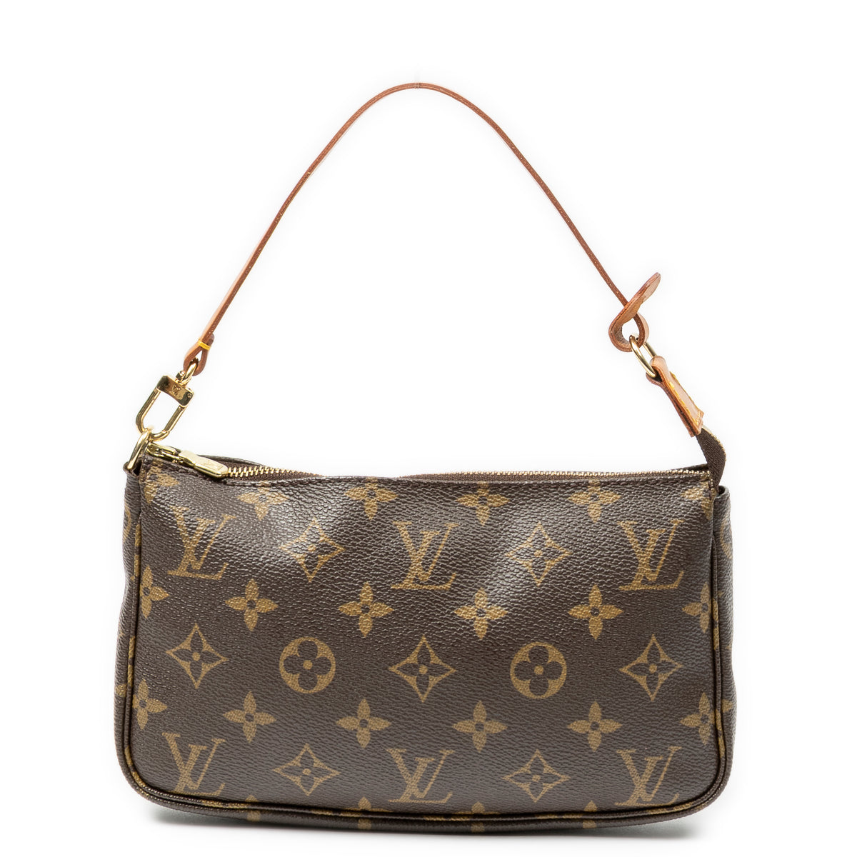 Pochette Accessoires en toile Monogram marron