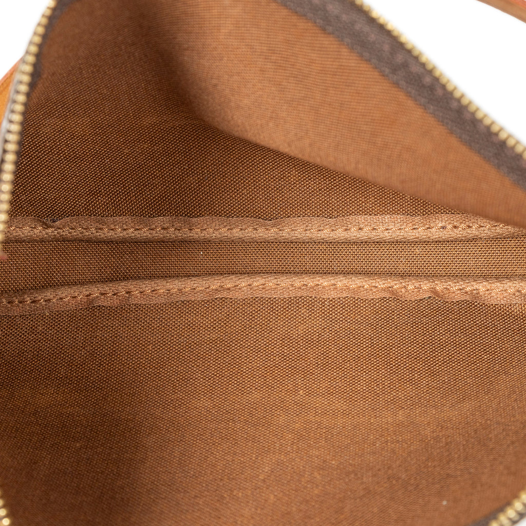 Pochette Accessoires en toile Monogram marron