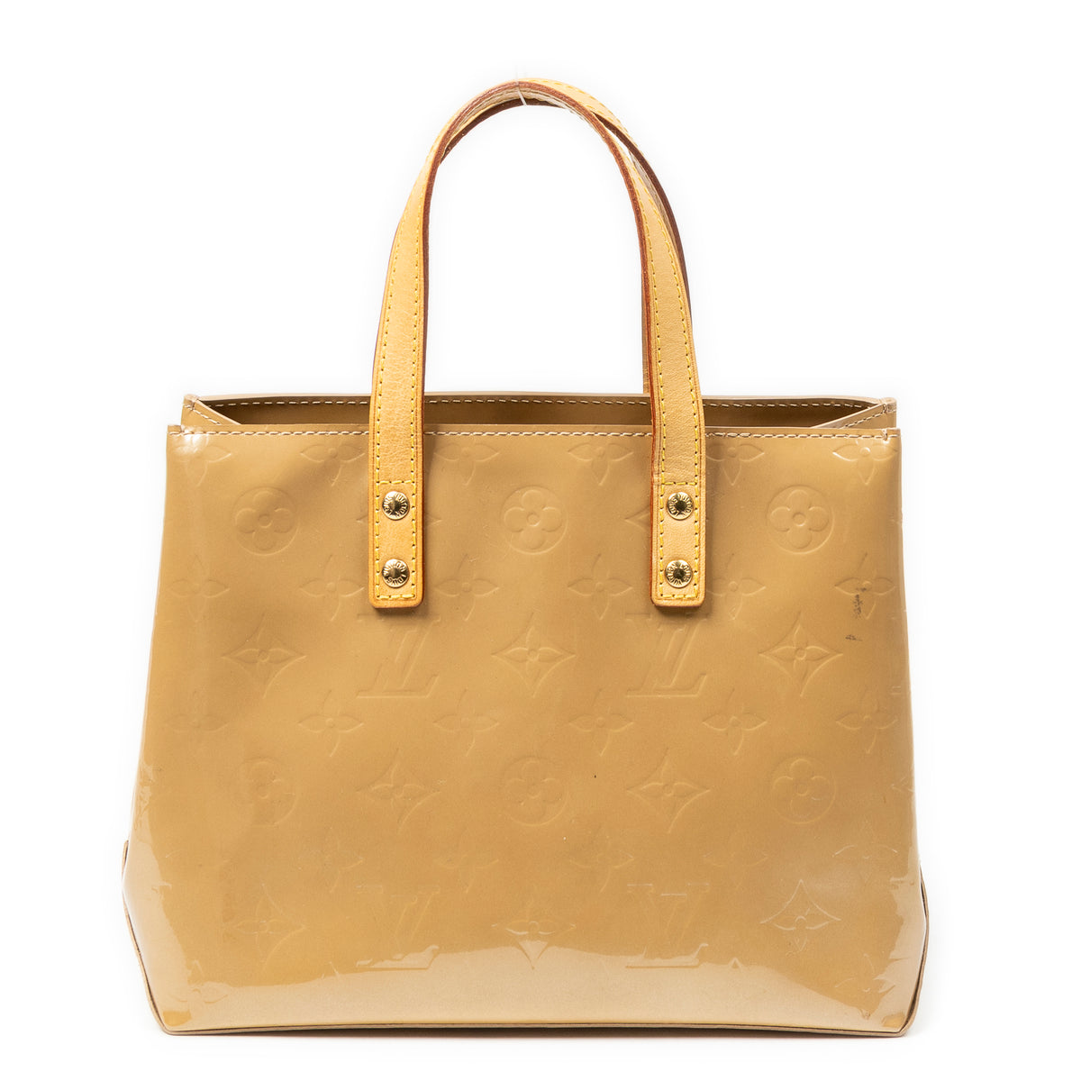 Handbag Reade PM Beige Monogram Vernis