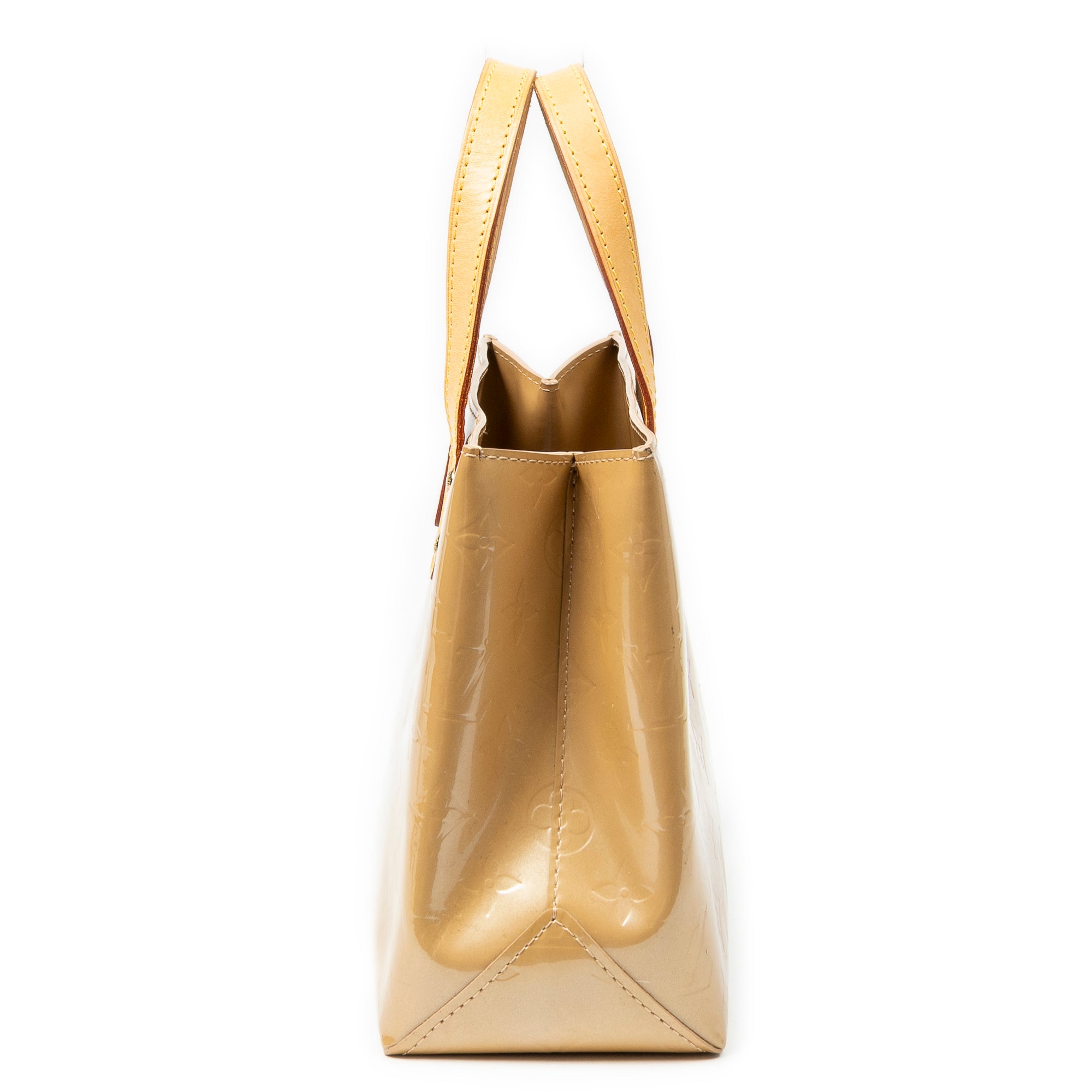 Handbag Reade PM Beige Monogram Vernis
