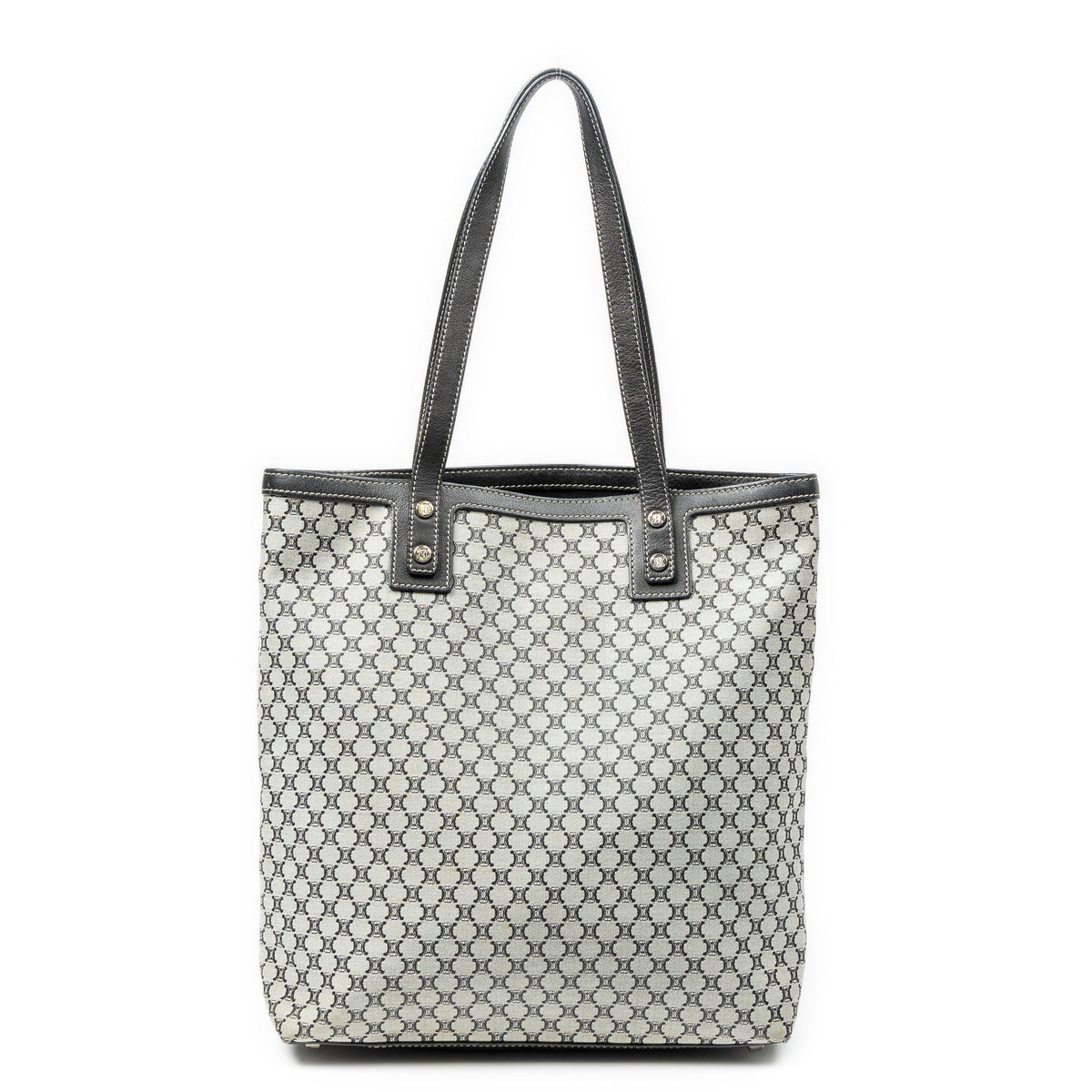 Shoulder Bag Vertical Tote Black Macadam Canvas