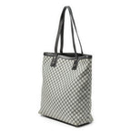 Shoulder Bag Vertical Tote Black Macadam Canvas