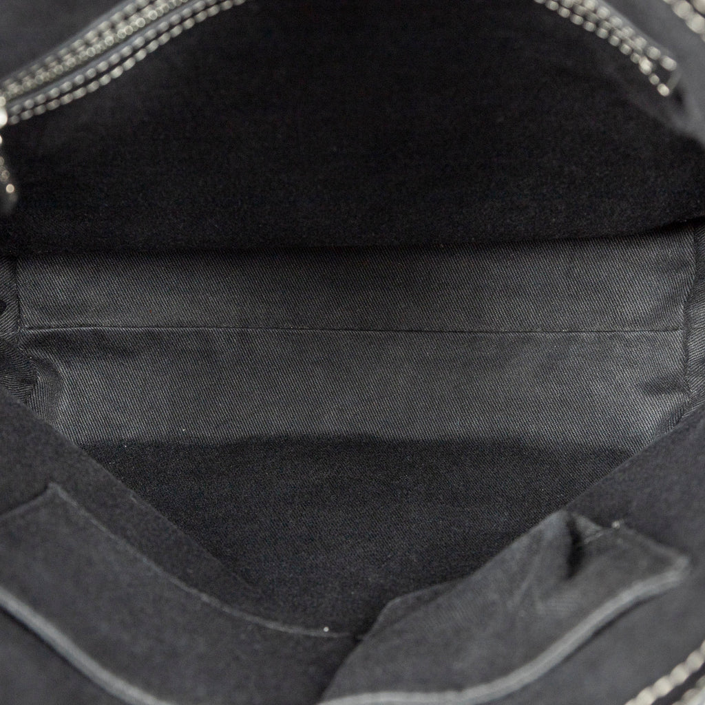 Shoulder Bag Vertical Tote Black Macadam Canvas