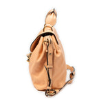 Shoulder Bag Elsie Satchel Orange Grained Calfskin Leather