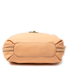 Shoulder Bag Elsie Satchel Orange Grained Calfskin Leather