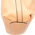 Shoulder Bag Elsie Satchel Orange Grained Calfskin Leather