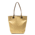 Shoulder Bag Small Bucket Tote Gold Monogrammed Canvas