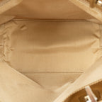 Shoulder Bag Small Bucket Tote Gold Monogrammed Canvas