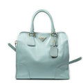 Shoulder Bag Convertible Open Tote Light Blue Saffiano Leather