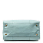Shoulder Bag Convertible Open Tote Light Blue Saffiano Leather