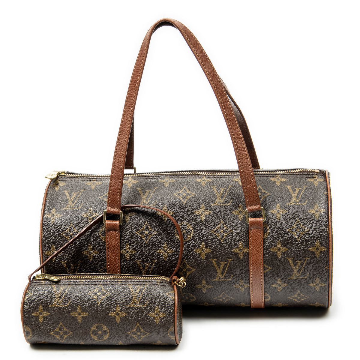 Bolso Papillon 30 Lona Monogram Marrón