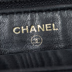 Wallet CC Timeless Zip Around Wallet Black Caviar Leather
