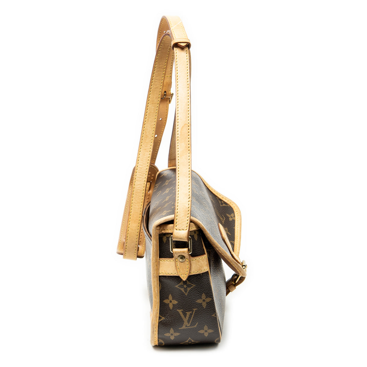 Shoulder Bag Sologne Brown Monogram Canvas