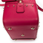 Shoulder Bag Boston Top Handle Fuchsia Pink GG Embossed Leather