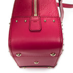 Shoulder Bag Boston Top Handle Fuchsia Pink GG Embossed Leather