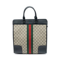 Handbag Web Stripe Tall Tote Beige Supreme Coated Canvas