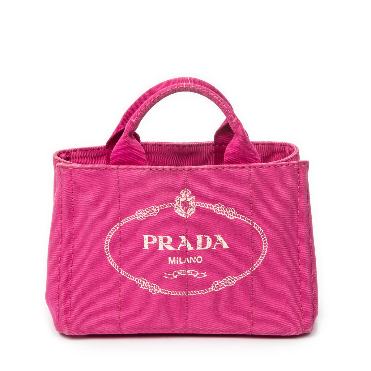 Handbag Small Canapa Tote Fuchsia Canapa Canvas
