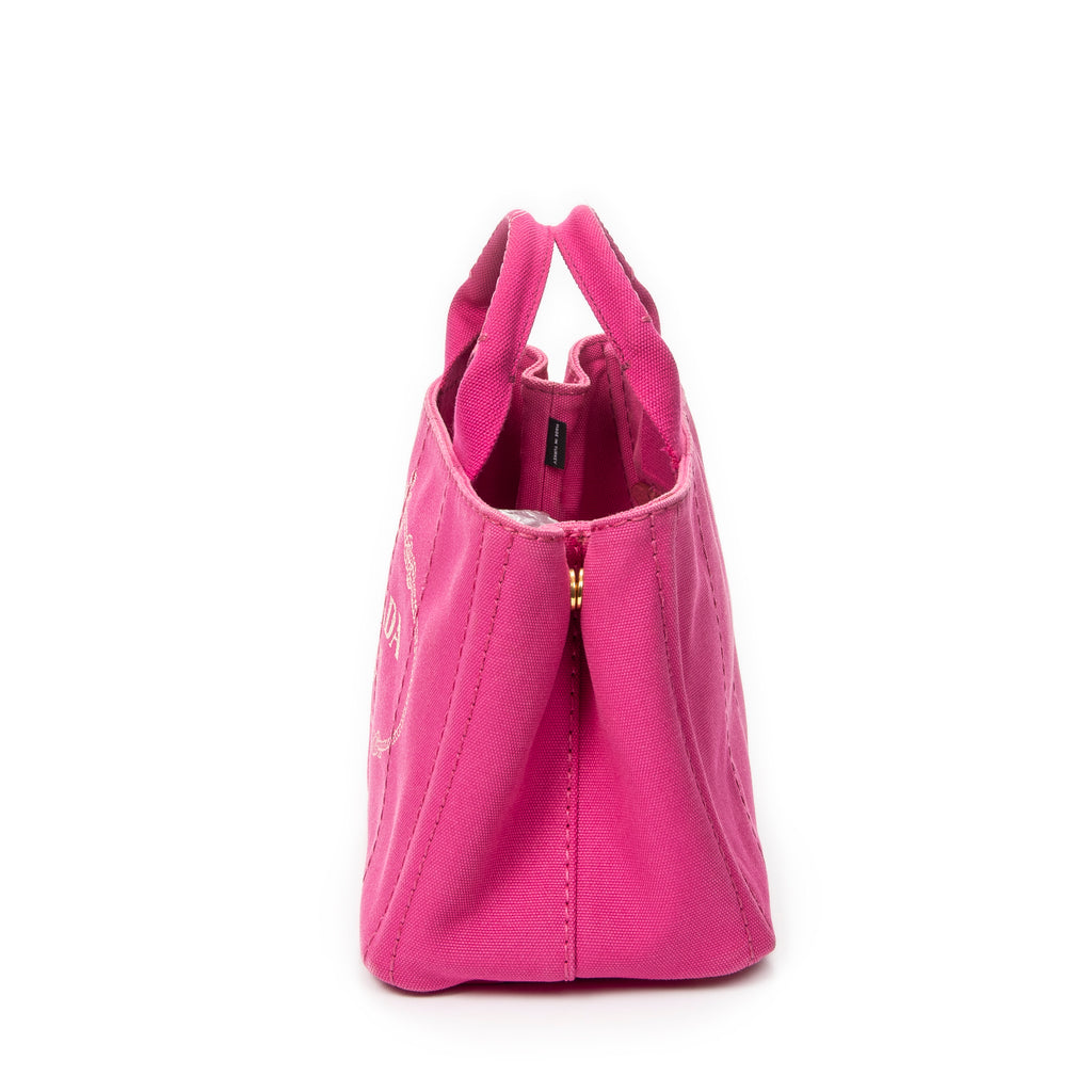 Handbag Small Canapa Tote Fuchsia Canapa Canvas