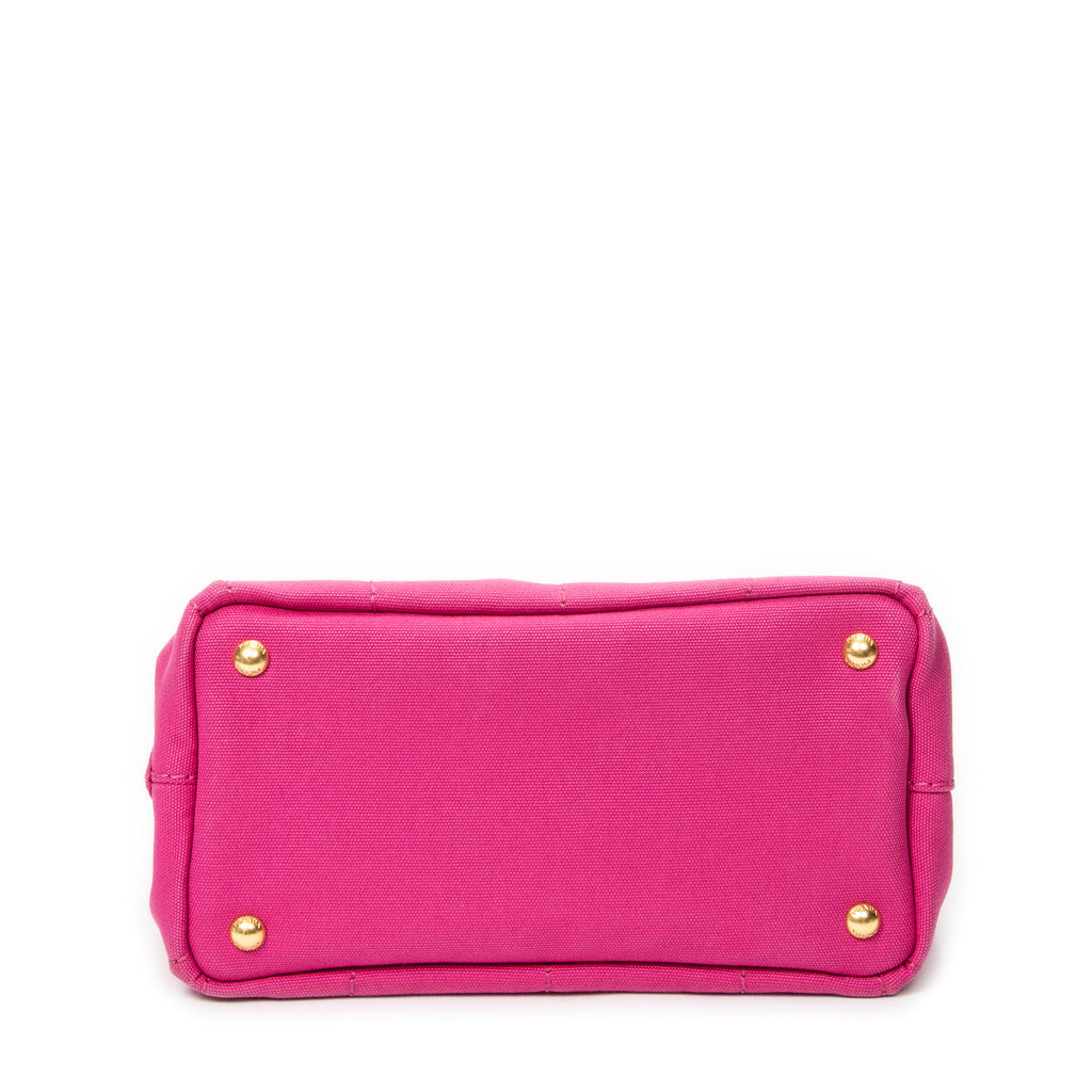 Handbag Small Canapa Tote Fuchsia Canapa Canvas